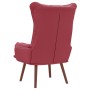 Sillón relajante  de cuero sintético color vino | Foro24.es | Tu tienda online para hogar, jardín y más Foro24.es