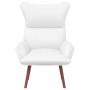 Sillón relajante de cuero sintético blanco by , Armchairs - Ref: Foro24-42001864, Price: 120,64 €, Discount: %