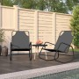 Rocking lounger 2 units in steel and gray textilene by vidaXL, Loungers - Ref: Foro24-318141, Price: 104,75 €, Discount: %