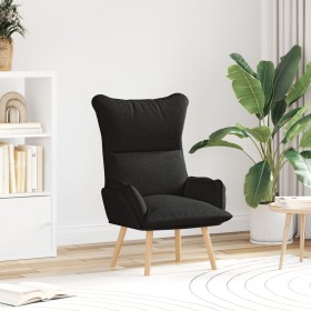 Sillón relajante en tela negra