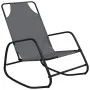Rocking lounger 2 units in steel and gray textilene by vidaXL, Loungers - Ref: Foro24-318141, Price: 112,01 €, Discount: %