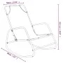 Rocking lounger 2 units in steel and gray textilene by vidaXL, Loungers - Ref: Foro24-318141, Price: 112,01 €, Discount: %