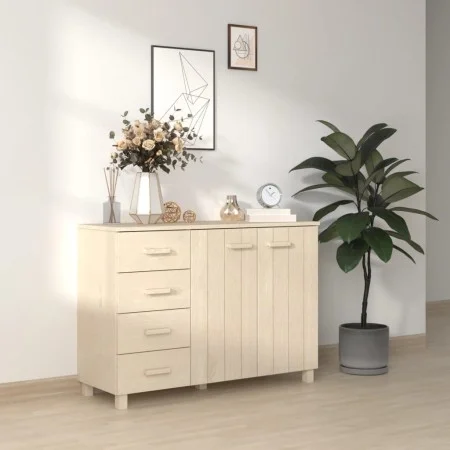HAMAR solid pine wood sideboard in honey brown color, 113x40x80 cm by vidaXL, Sideboards - Ref: Foro24-340444, Price: 146,58 ...