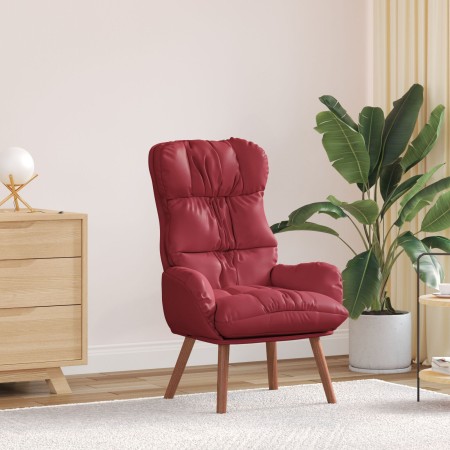 Sillón Relax de Faux Cuero Color Rojo Vino | Foro24.es | Tu tienda online para hogar, jardín y más Foro24.es