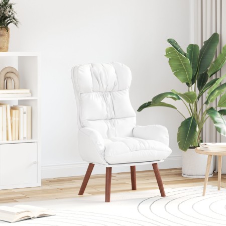 Sillón Relajante de Cuero Sintético Blanco de , Sillones - Ref: Foro24-42001879, Precio: 121,51 €, Descuento: %