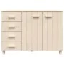 HAMAR solid pine wood sideboard in honey brown color, 113x40x80 cm by vidaXL, Sideboards - Ref: Foro24-340444, Price: 146,58 ...