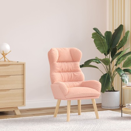 Sillón Relajante  de Tela Curly Rosa | Foro24.es | Tu tienda online para hogar, jardín y más Foro24.es