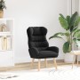 Sillón relajante  de tela semejante a lana rizada negra | Foro24.es | Tu tienda online para hogar, jardín y más Foro24.es