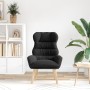 Sillón relajante  de tela semejante a lana rizada negra | Foro24.es | Tu tienda online para hogar, jardín y más Foro24.es