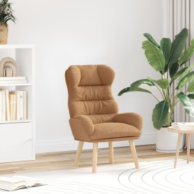 Sillón Relajante Beige de Tela Similar a la Lana Rizada de , Sillones - Ref: Foro24-42001885, Precio: 121,36 €