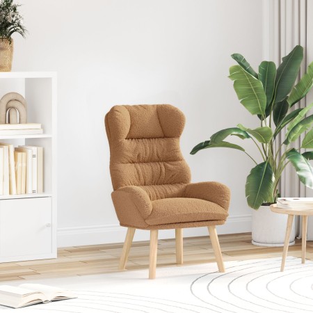Sillón Relajante Beige de Tela Similar a la Lana Rizada | Foro24.es | Tu tienda online para hogar, jardín y más Foro24.es