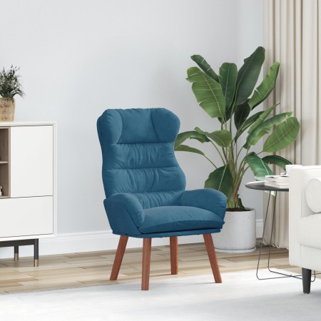 Sillón Relajante de Terciopelo Azul | Foro24.es | Tu tienda online para hogar, jardín y más Foro24.es