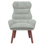 Sillón Relaxante de Terciopelo Gris Claro | Foro24.es | Tu tienda online para hogar, jardín y más Foro24.es
