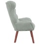 Sillón Relaxante de Terciopelo Gris Claro de , Sillones - Ref: Foro24-42001887, Precio: 114,03 €