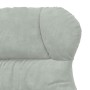 Sillón Relaxante de Terciopelo Gris Claro | Foro24.es | Tu tienda online para hogar, jardín y más Foro24.es