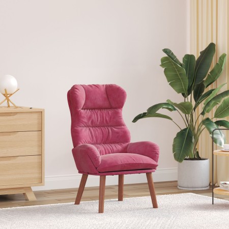 Sillón Relaxante Terciopelo Rojo Vino | Foro24.es | Tu tienda online para hogar, jardín y más Foro24.es