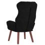 Sillón Relajante Negro de Terciopelo | Foro24.es | Tu tienda online para hogar, jardín y más Foro24.es