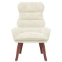 Sillón Relajante de Terciopelo Crema | Foro24.es | Tu tienda online para hogar, jardín y más Foro24.es