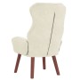 Sillón Relajante de Terciopelo Crema | Foro24.es | Tu tienda online para hogar, jardín y más Foro24.es
