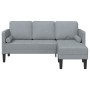 Sofá en forma de L de 3 plazas en gris claro de 160 cm en tela by , Sofas - Ref: Foro24-42001913, Price: 243,49 €, Discount: %
