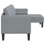 Sofá en forma de L de 3 plazas en gris claro de 160 cm en tela by , Sofas - Ref: Foro24-42001913, Price: 243,49 €, Discount: %