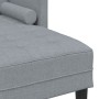 Sofá en forma de L de 3 plazas en gris claro de 160 cm en tela by , Sofas - Ref: Foro24-42001913, Price: 243,49 €, Discount: %
