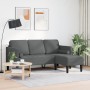 Sofá Esquinero de 3 Plazas Gris Oscuro de 160 cm en Tela by , Sofas - Ref: Foro24-42001914, Price: 243,29 €, Discount: %