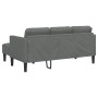 Sofá Esquinero de 3 Plazas Gris Oscuro de 160 cm en Tela by , Sofas - Ref: Foro24-42001914, Price: 243,29 €, Discount: %