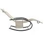 Tumbona mecedora 2 unidades de acero y textilene crema de vidaXL, Tumbonas - Ref: Foro24-318138, Precio: 132,93 €, Descuento: %