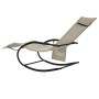 Tumbona mecedora 2 unidades de acero y textilene crema de vidaXL, Tumbonas - Ref: Foro24-318138, Precio: 134,42 €, Descuento: %