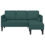 Sofá en L de 3 plazas Verde Oscuro 160 cm Tela von , Sofas - Ref: Foro24-42001917, Preis: 289,41 €, Rabatt: %