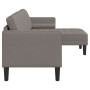 Sofá en L de 3 plazas Taupe 160 cm Tela von , Sofas - Ref: Foro24-42001918, Preis: 324,56 €, Rabatt: %