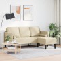 Sofá en L de 3 plazas crema de de 160 cm de tela von , Sofas - Ref: Foro24-42001919, Preis: 286,64 €, Rabatt: %