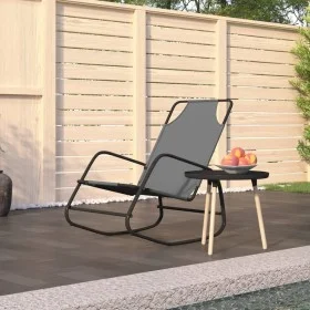 Steel and grey textilene rocking lounger by vidaXL, Loungers - Ref: Foro24-318125, Price: 74,90 €, Discount: %
