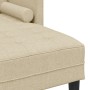 Sofá en L de 3 plazas crema de de 160 cm de tela von , Sofas - Ref: Foro24-42001919, Preis: 286,64 €, Rabatt: %