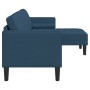 Sofá L de 3 plazas  Azul 160 cm Tela | Foro24.es | Tu tienda online para hogar, jardín y más Foro24.es