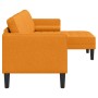 Sofá L de 3 plazas  Amarillo oscuro 160 cm Tela | Foro24.es | Tu tienda online para hogar, jardín y más Foro24.es