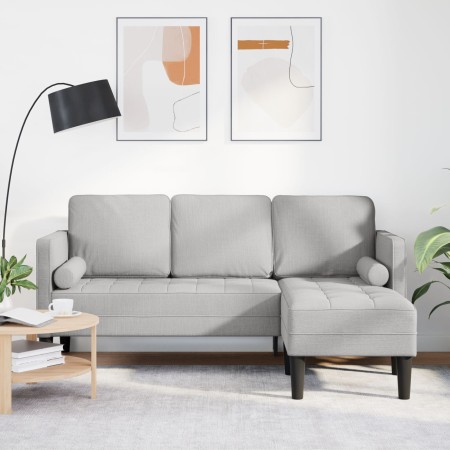 Sofá esquinero de 3 plazas en gris nube 160 cm de tela von , Sofas - Ref: Foro24-42001922, Preis: 272,89 €, Rabatt: %