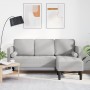 Sofá esquinero de 3 plazas en gris nube 160 cm de tela von , Sofas - Ref: Foro24-42001922, Preis: 272,89 €, Rabatt: %