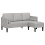 Sofá esquinero de 3 plazas en gris nube 160 cm de tela von , Sofas - Ref: Foro24-42001922, Preis: 272,89 €, Rabatt: %