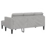 Sofá esquinero de 3 plazas en gris nube 160 cm de tela von , Sofas - Ref: Foro24-42001922, Preis: 272,89 €, Rabatt: %