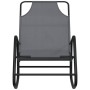 Steel and grey textilene rocking lounger by vidaXL, Loungers - Ref: Foro24-318125, Price: 70,08 €, Discount: %