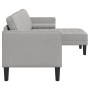 Sofá esquinero de 3 plazas en gris nube 160 cm de tela von , Sofas - Ref: Foro24-42001922, Preis: 272,89 €, Rabatt: %