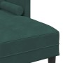 Sofá de 3 plazas con chaise L de terciopelo verde oscuro de 160 cm von , Sofas - Ref: Foro24-42001927, Preis: 266,83 €, Rabat...