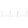 U-shaped gabion basket 4 iron posts 380x20x100 cm by vidaXL, fence panels - Ref: Foro24-151277, Price: 110,62 €, Discount: %