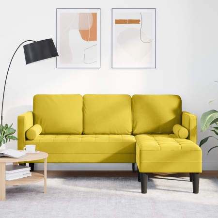 Sofá en L Amarillo 173x131x67 cm Terciopelo | Foro24.es | Tu tienda online para hogar, jardín y más Foro24.es