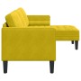 Sofá en L Amarillo 173x131x67 cm Terciopelo | Foro24.es | Tu tienda online para hogar, jardín y más Foro24.es