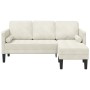 Sofá en L Crema 173x131x67 cm Terciopelo | Foro24.es | Tu tienda online para hogar, jardín y más Foro24.es