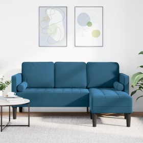 Sofá en forma de L Azul 173x131x67 cm Terciopelo von , Sofas - Ref: Foro24-42001934, Preis: 266,83 €, Rabatt: %