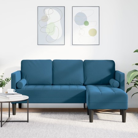 Sofá en forma de L Azul 173x131x67 cm Terciopelo by , Sofas - Ref: Foro24-42001934, Price: 266,83 €, Discount: %